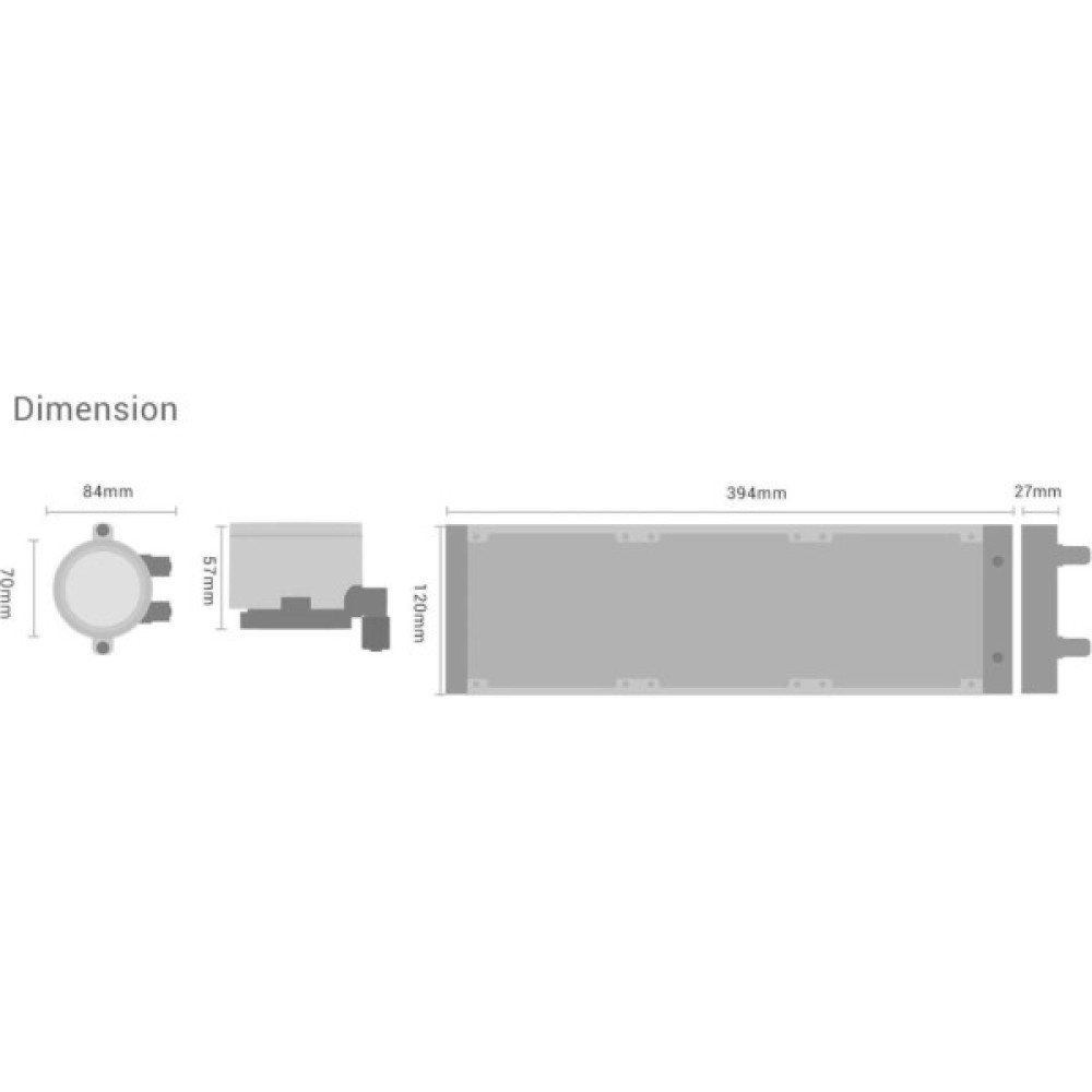 Система рідинного охолодження PcCooler DA360 Pro ARGB WH