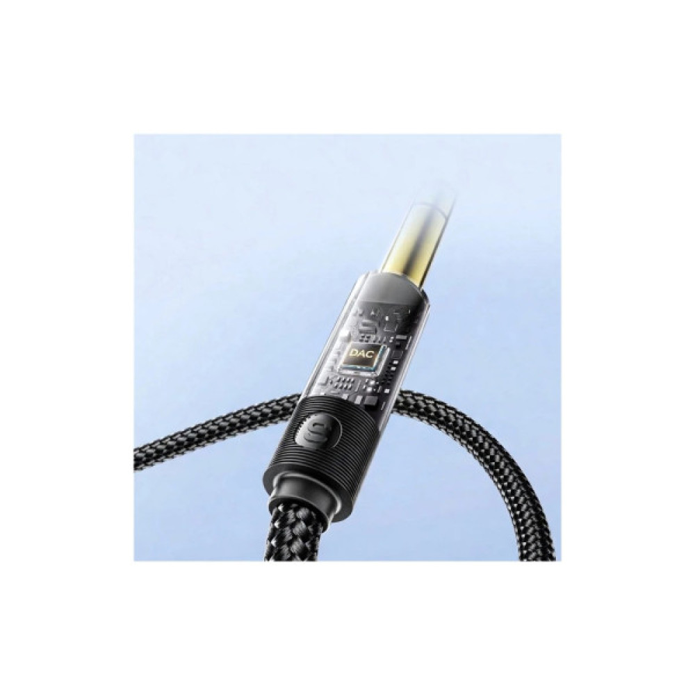 Кабель мультимедійний 3.5mm M to 6.5mm M 1.2m Essager (EYPMM-XL0G-P)