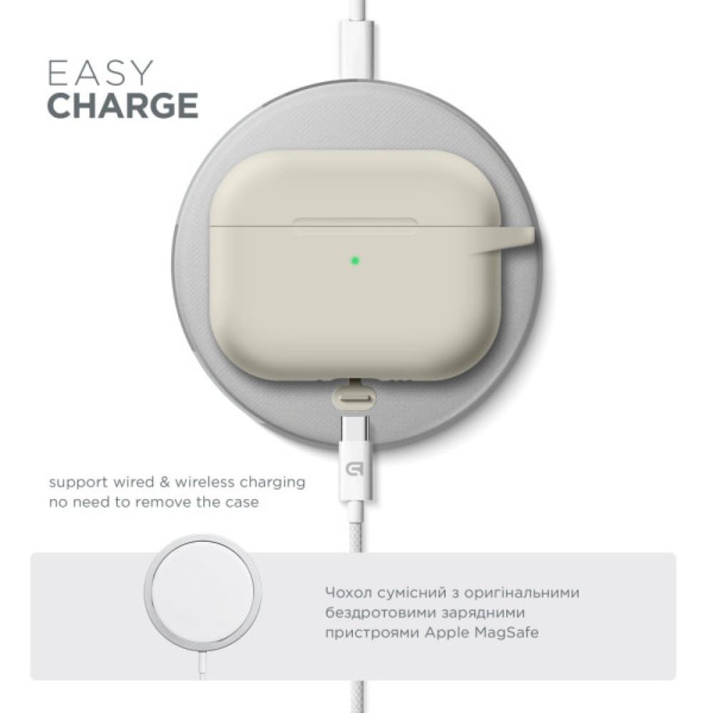 Чохол для навушників Armorstandart Hang Case For Apple AirPods Pro 3 Antique White (ARM88285)