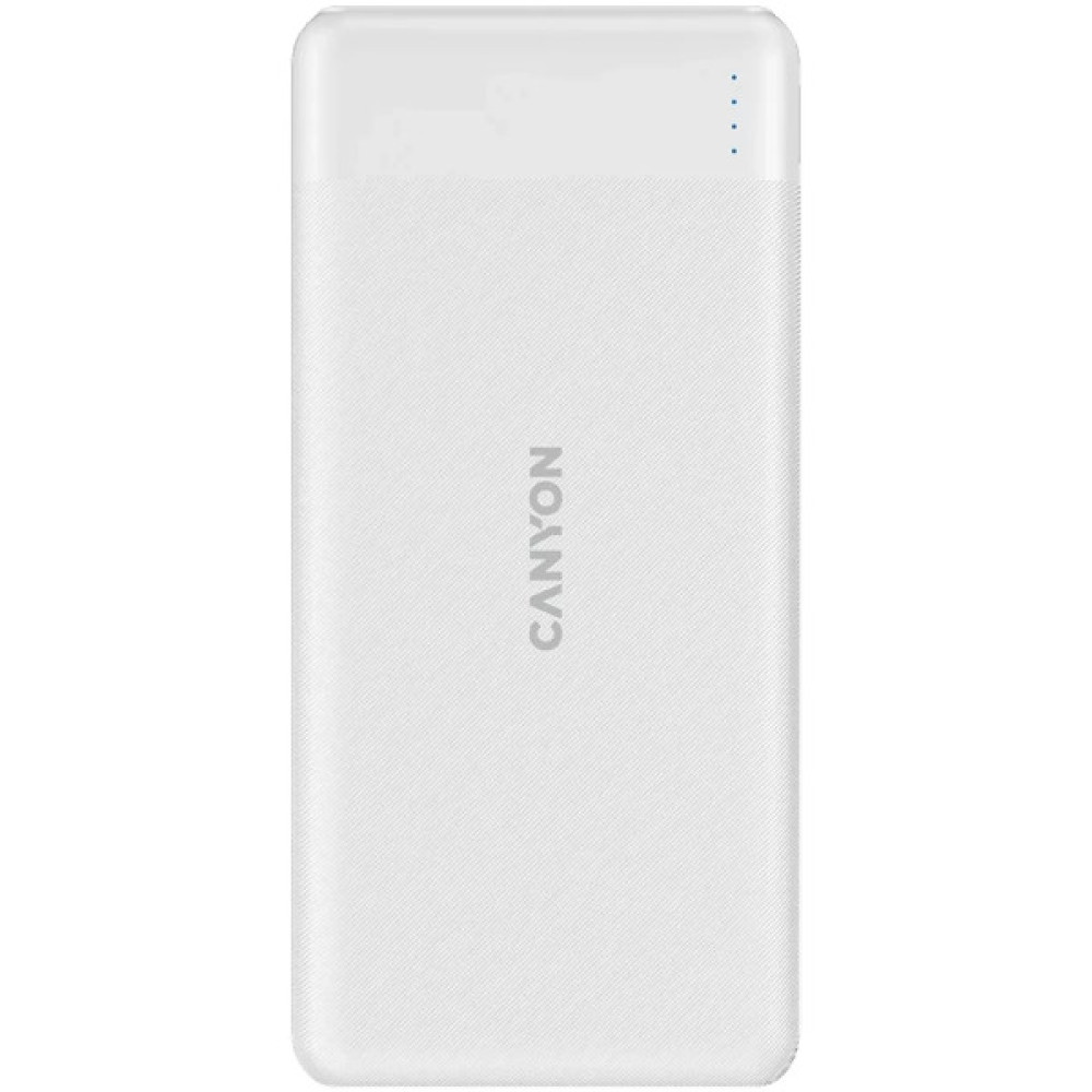 Батарея універсальна Canyon PB-109 10000 mAh PD/18W QC/3.0/20W White (CNE-CPB1009W)