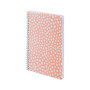 Блокнот Axent на спіралі А5 80 аркушів, клітинка, пластикова обкладинка, персиковий (8462-3-A)
