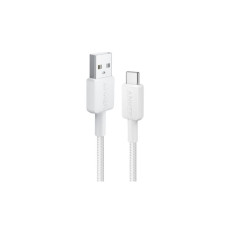 Дата кабель USB 2.0 AM to USB-C 0.9m 322 White Anker (A81H5H21/A81H5G21) Дата кабель USB 2.0 AM to USB-C 0.9m 322 White Anker (A81H5H21/A81H5G21)