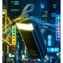 Батарея універсальна HOCO 30000mAh Plentiful 22.5W, built-in cables, LED, Black (DB58 / 715030)