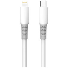 Дата кабель USB-C to Lightning 1.0m PD30W liquid silicone white ColorWay (CW-CBPDCL093-WT)