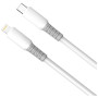 Дата кабель USB-C to Lightning 1.0m PD30W liquid silicone white ColorWay (CW-CBPDCL093-WT)