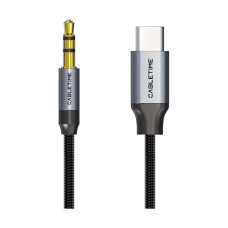 Кабель мультимедійний USB-C to 3.5mm M 1.0m Cabletime (CA915767) Кабель мультимедійний USB-C to 3.5mm M 1.0m Cabletime (CA915767)