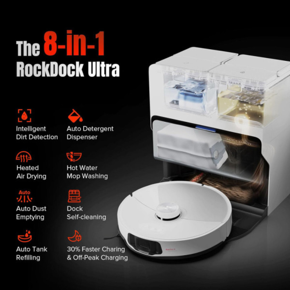 Пилосос Roborock S8 MaxV Ultra White (S8MVU02-00)