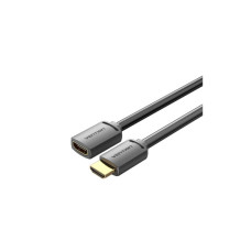 Кабель мультимедійний HDMI M to HDMI F 0.5m 4K60Hz black Vention (AHCBD)