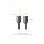 Кабель мультимедійний HDMI M to HDMI F 0.5m 4K60Hz black Vention (AHCBD)