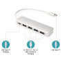 Концентратор Digitus USB Type-C, 4xUSB 3.0 (DA-70242-1) Концентратор Digitus USB Type-C, 4xUSB 3.0 (DA-70242-1)
