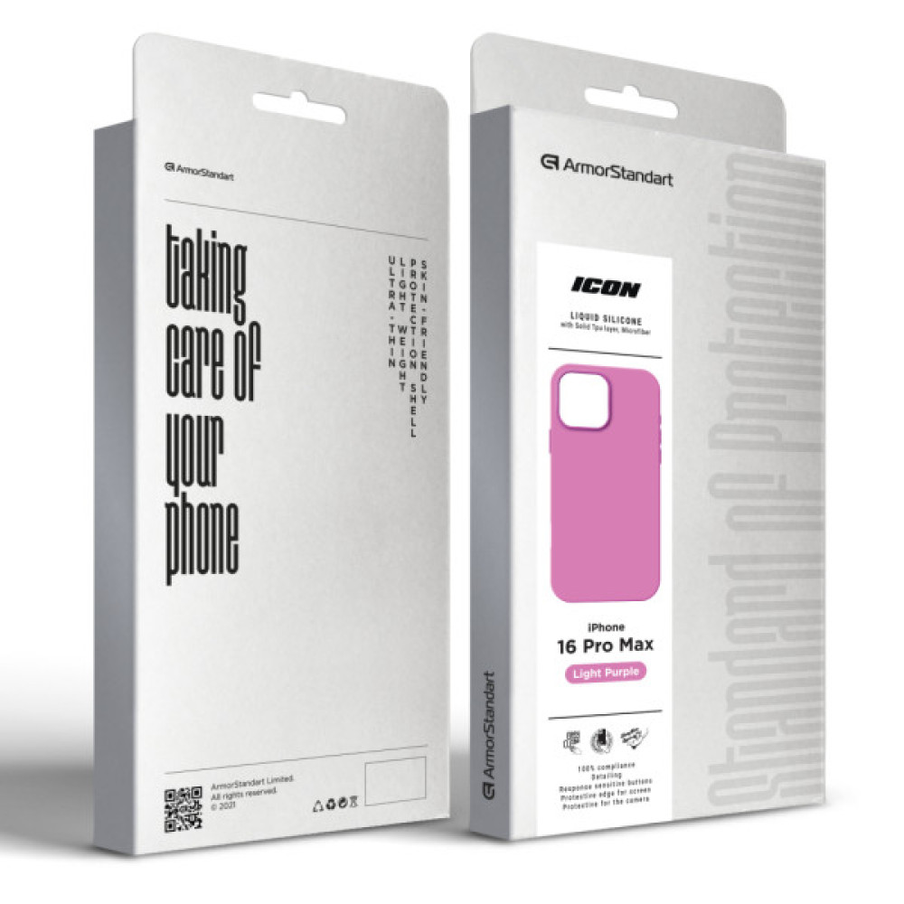Чохол до мобільного телефона Armorstandart ICON2 Case Apple iPhone 16 Pro Max Light Purple (ARM79642) Чохол до мобільного телефона Armorstandart ICON2 Case Apple iPhone 16 Pro Max Light Purple (ARM79642)
