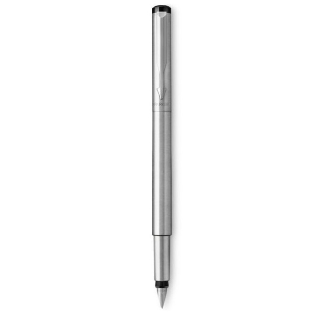 Ручка пір'яна Parker VECTOR 17  Stainless Steel  FP M блістер (05 016)