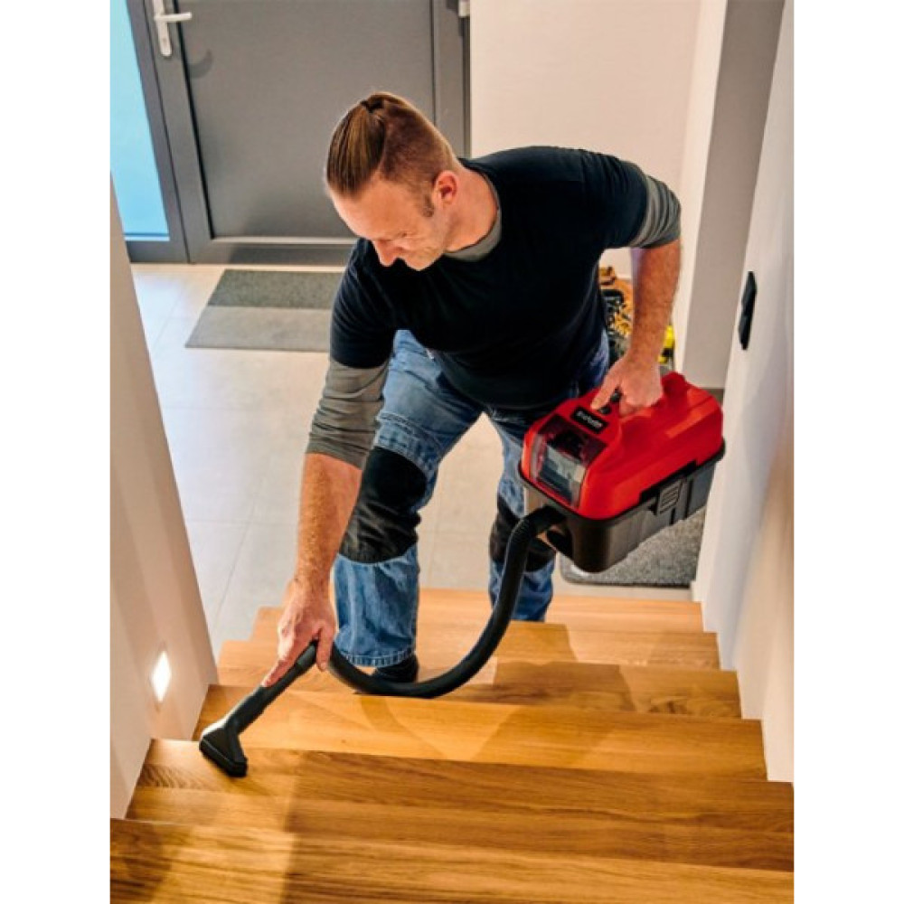 Пилосос професійний акумуляторний Einhell TE-VC 18/10 Li - Solо PXC 18В 90мБар контейнер 10л 4кг без АКБ та ЗП