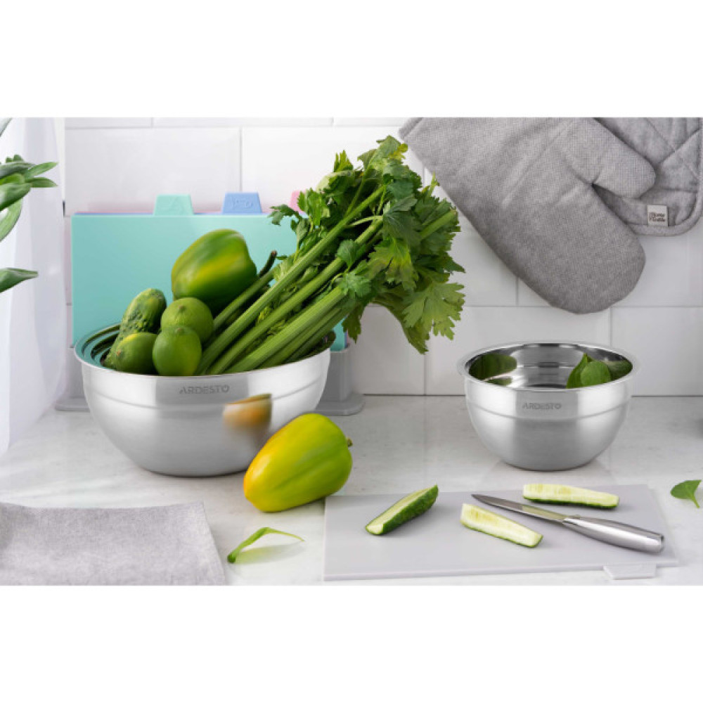 Миска Ardesto Gemini 28 см, 5л, нержавіюча сталь (AR1628SS)