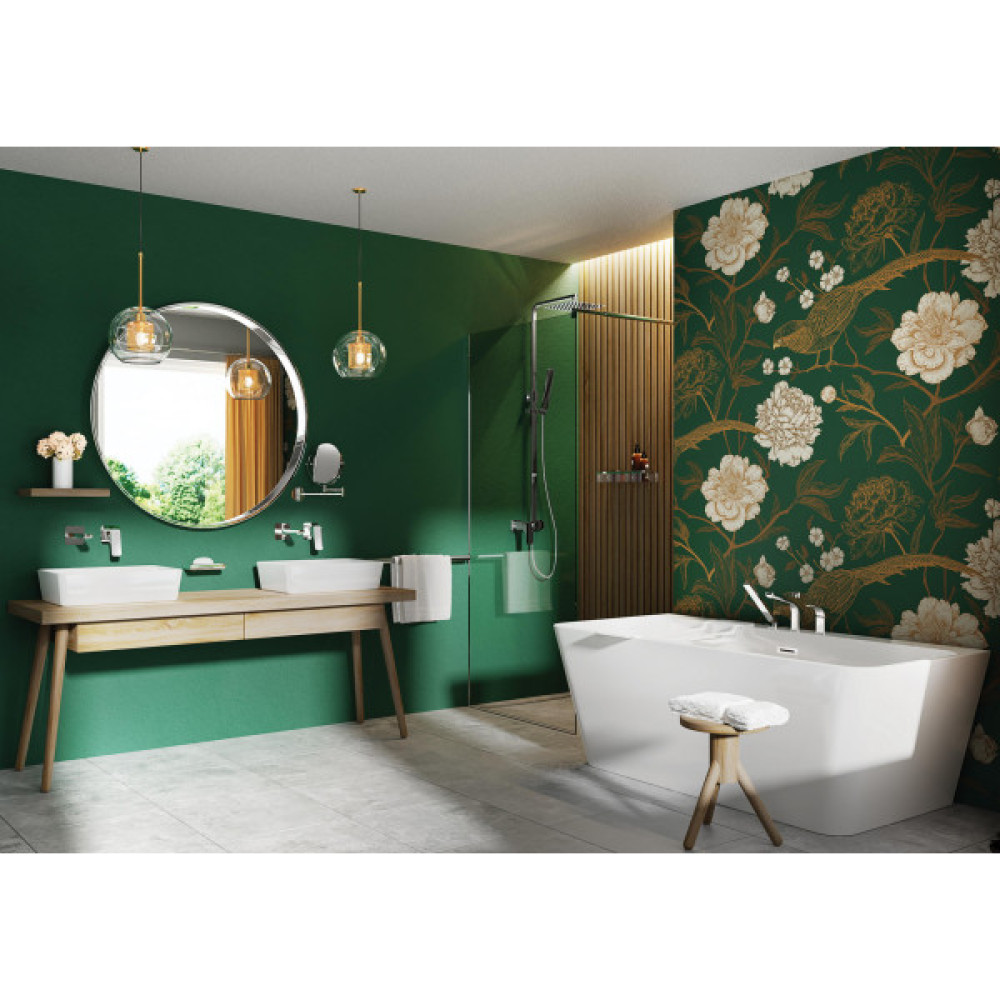 Вішалка Deante Round для рушників, настінна, хром