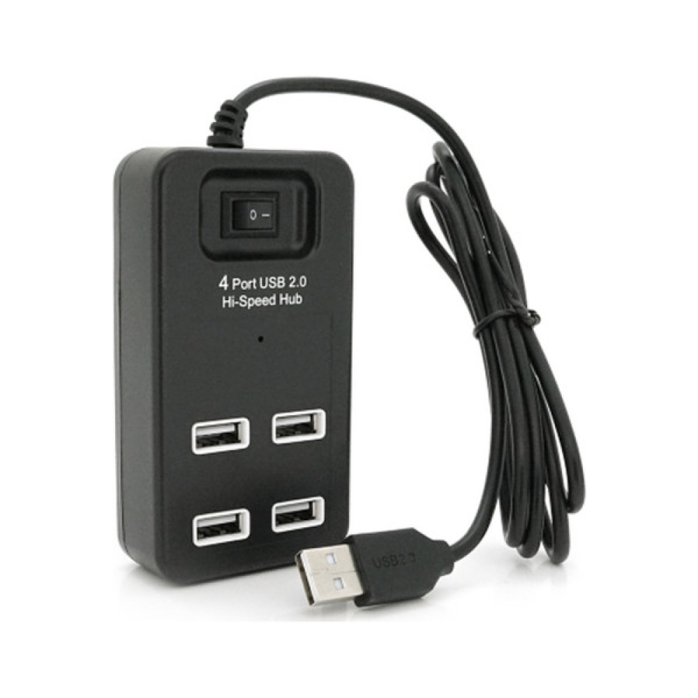 Концентратор Voltronic USB 2.0 to 4xUSB black (YT-HWS4-B)
