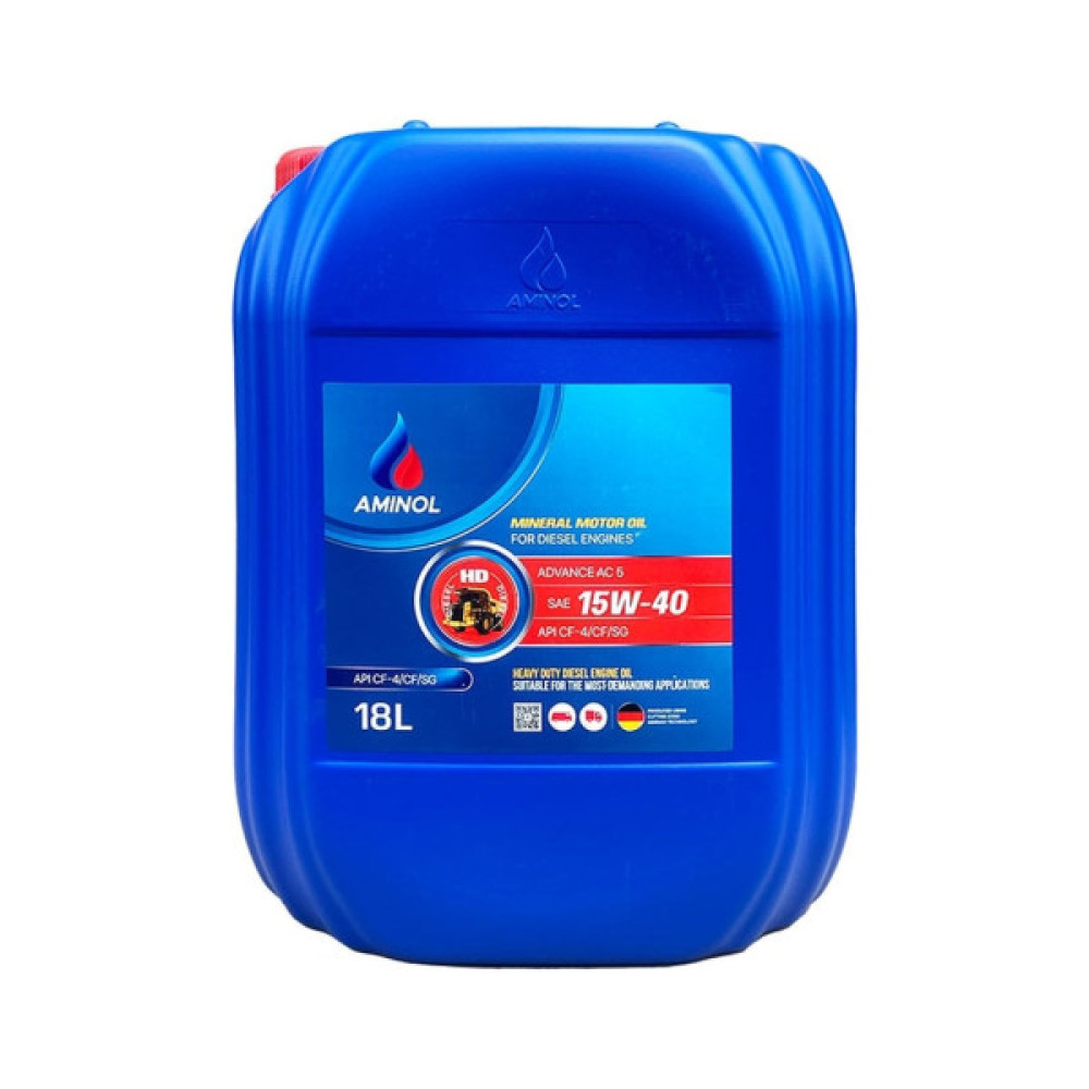 Моторна олива Aminol Advance AC5 15W40 CF-4 MB-Approval 18л (AM161786)
