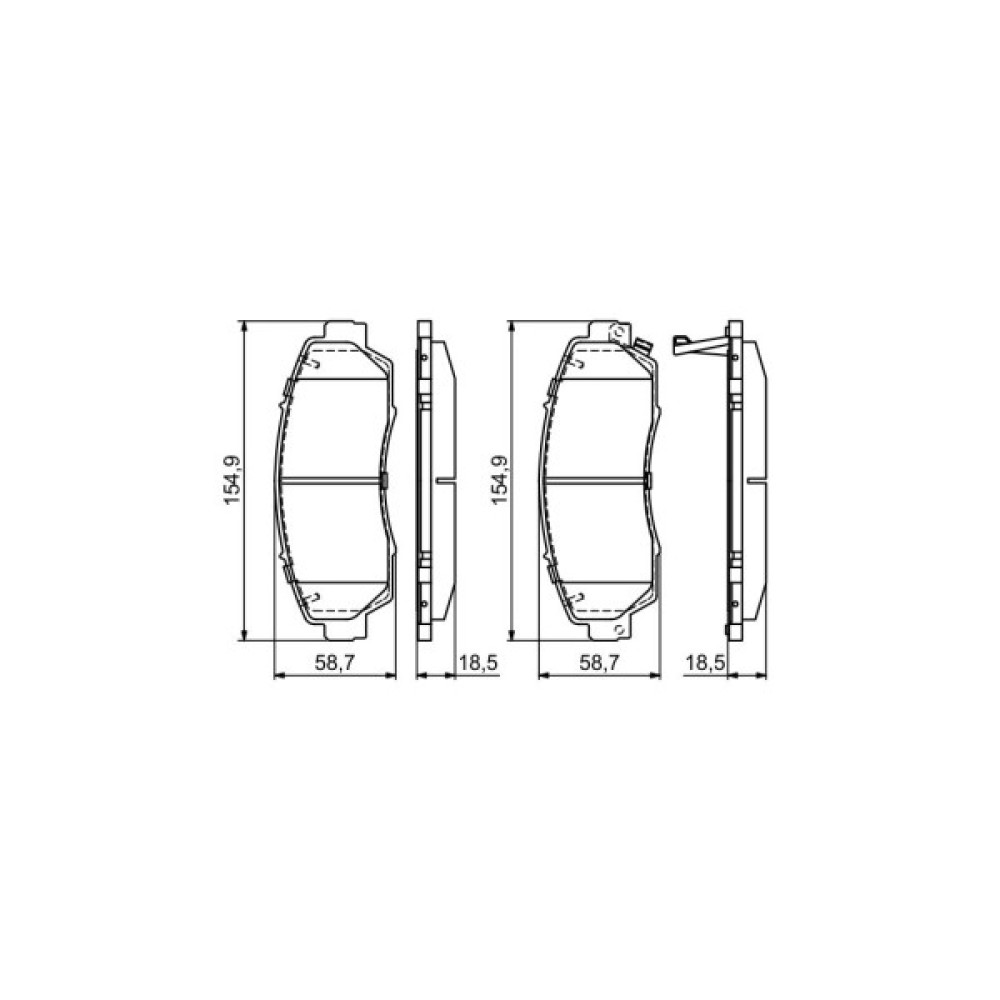 Гальмівні колодки Bosch 0 986 494 685 Гальмівні колодки Bosch 0 986 494 685