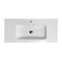 Раковина, умивальник Adamant FRATE, штучний камінь, прямокут., з отвором для змішувача, з отвором для переливу, 995x450x1525мм, накладний, білий