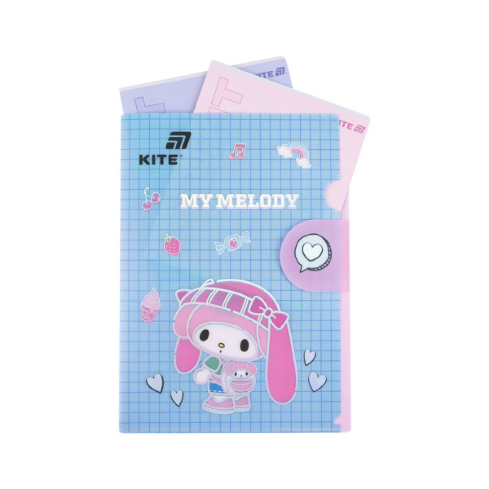Папка - куточок Kite із клапаном A4 My Melody- 3 (HK25-248-3)