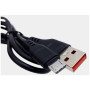 Дата кабель USB 2.0 AM to Micro 5P 1.0m 2.4A silicone black Denmen (DM-D01V-BK)