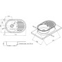 Мийка кухонна Kroner Dekor-7750 08180 (CV022784)