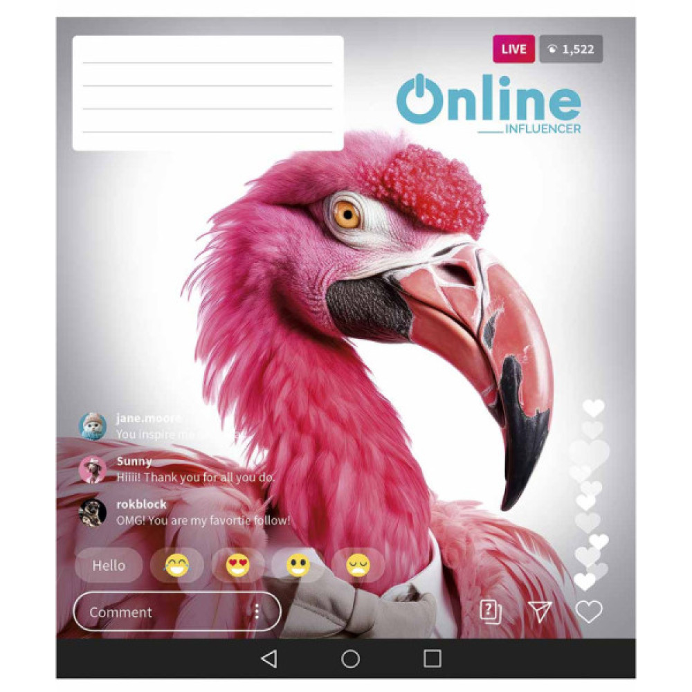 Зошит Школярик Online 36 аркушів клітинка (036-3420K)