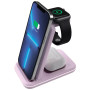 Зарядний пристрій Canyon WS-304 Foldable 3in1 Wireless charger Iced Pink (CNS-WCS304IP) Зарядний пристрій Canyon WS-304 Foldable 3in1 Wireless charger Iced Pink (CNS-WCS304IP)