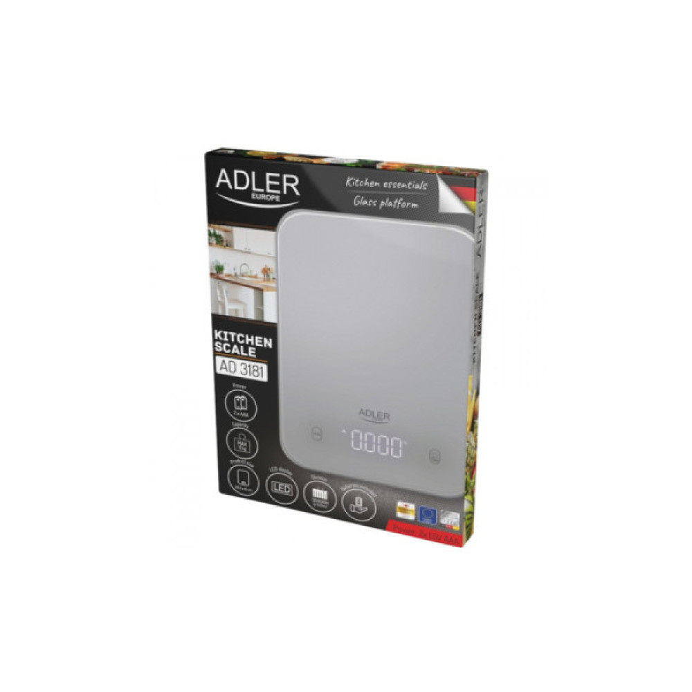 Ваги кухонні Adler AD 3181 grey