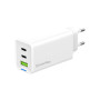 Зарядний пристрій ColorWay GaN Mini 65W PD Port PPS USB (USB-2C1A) white (CW-CHS058PD-WT)