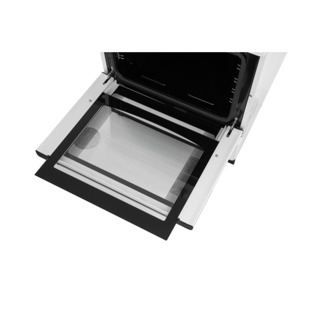 Плита ARDESTO комбі, 64л, 60x60см, конвекція, чавун, підсвічування, форсунки LPG (підключення газового балона), знімні направляючі, білий