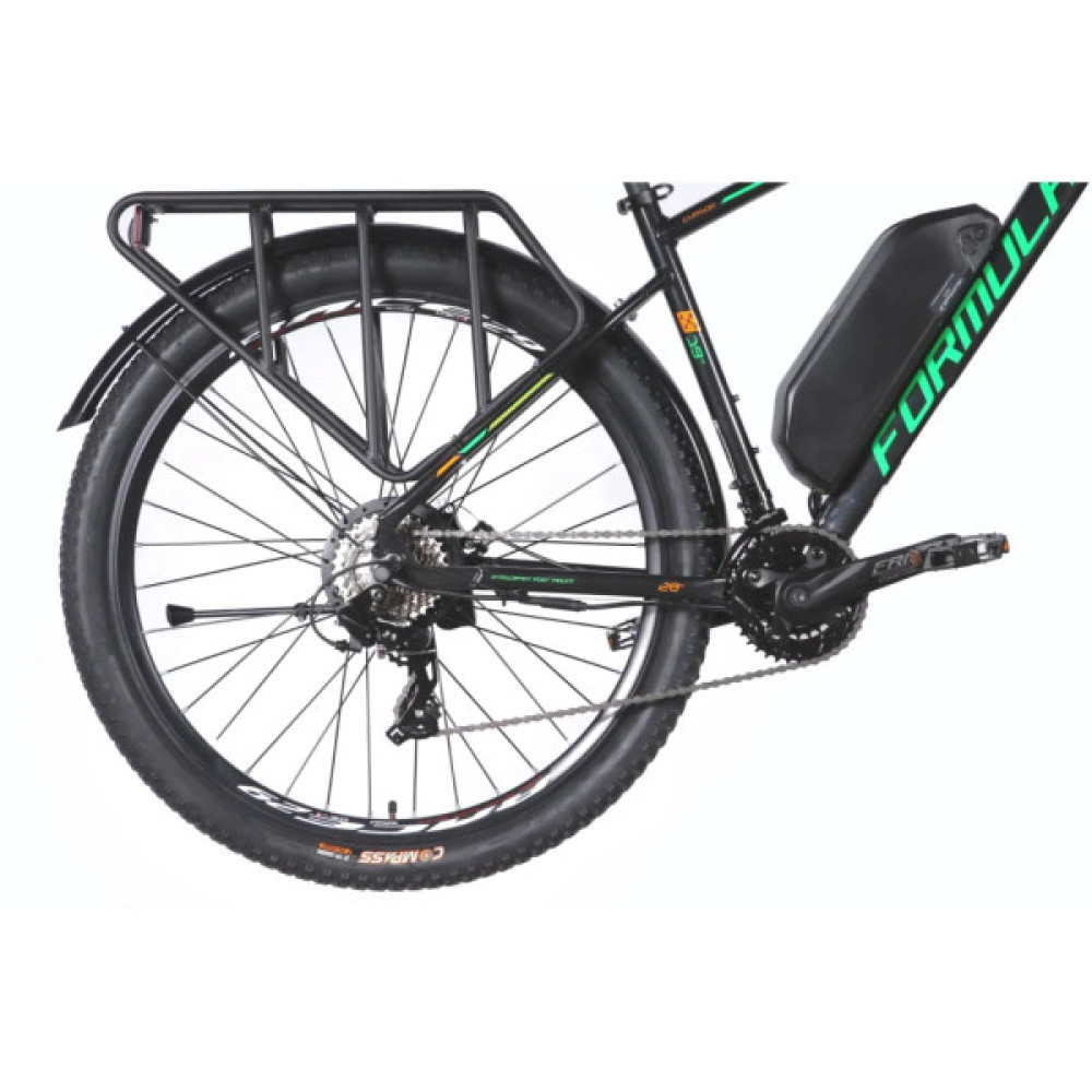 Електровелосипед Formula eCURSOR MAN AM DD 29" 19" 48B 13А*г 500Вт 2026 чорно-зелений (ELB-FR-29-242)