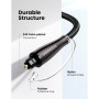 Кабель мультимедійний Optical Toslink 2.0m AV108 black Ugreen (10540)