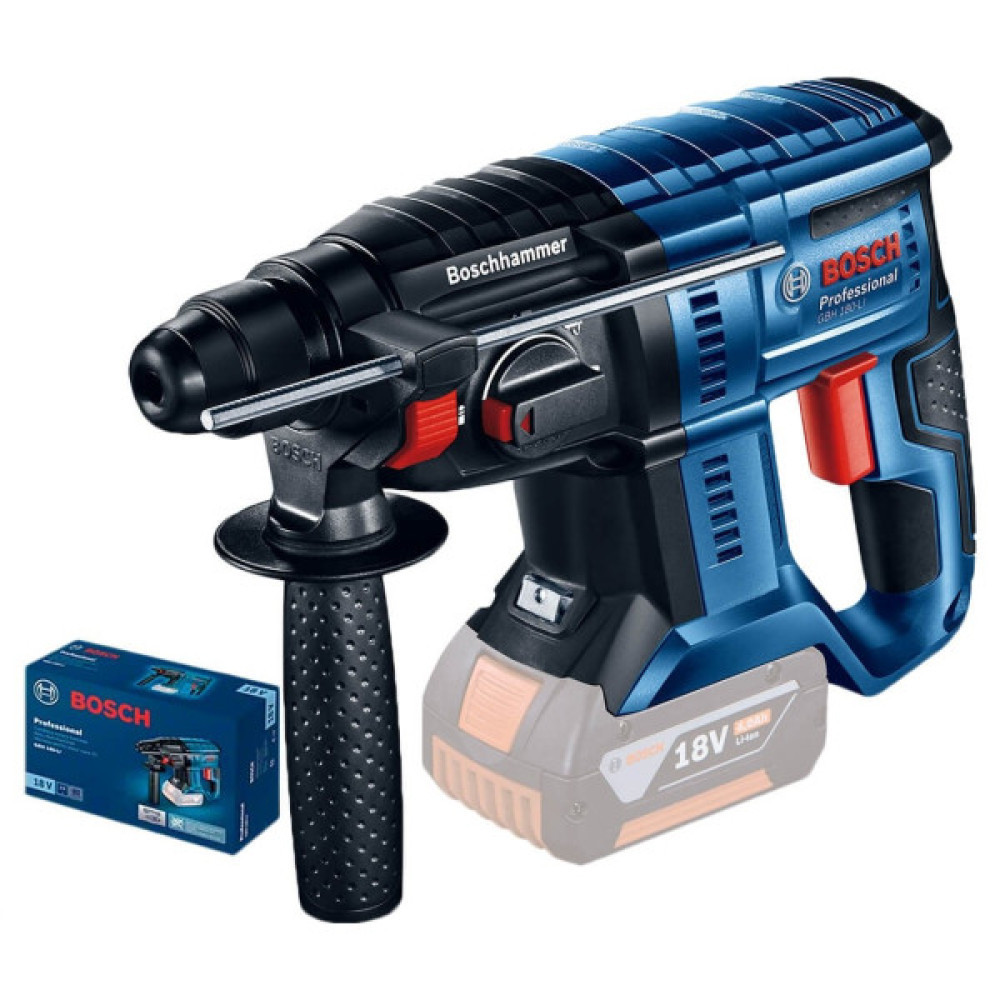 Перфоратор акумуляторний Bosch Professional GBH 180-LI SDS-Plus 18В 2Дж 2.3кг без АКБ та ЗП
