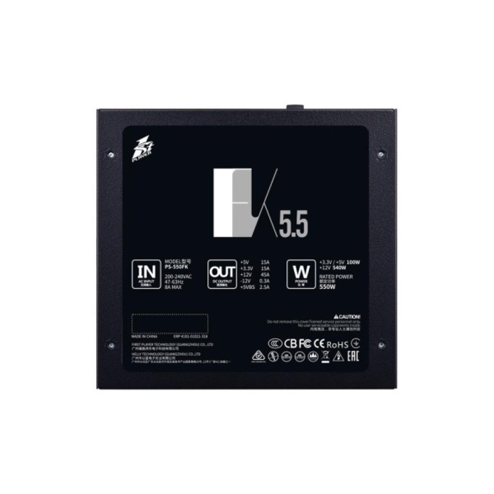 Блок живлення 1stPlayer 550W (FK-550-BK-EU)