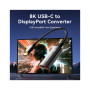 Кабель мультимедійний USB-C to DisplayPort M 0.25m 8K black Vention (CRGBC)