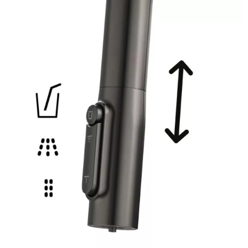 Змішувач для кухні Franke Maris Slim J Clear Water, довж.виливу - 221 мм, поворотний, 1+1 фільтр, латунь