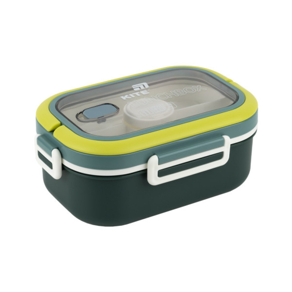 Ланч-бокс Kite з розділювачем 1100 мл, зелений (K25-1182-3)