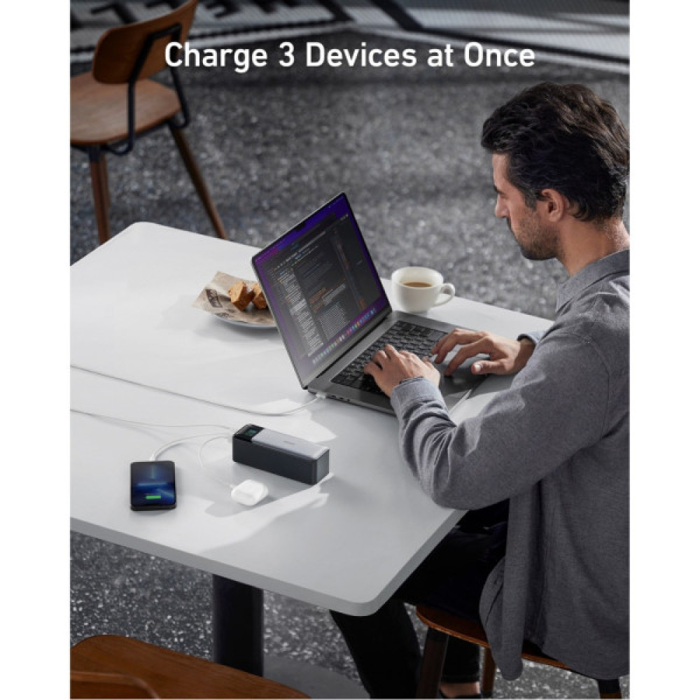Батарея універсальна Anker 24000mAh PowerCore 737 GaNPrime 140W PD Black (A1289011)