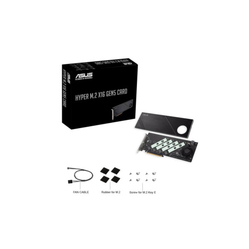 Плата розширення ASUS Hyper M.2 X16 PCIe 5.0 Expansion Card GEN 5 (90MC0CY0-M0EAY0)