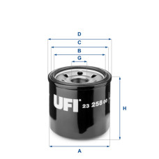Фільтр масляний UFI 23.258.00