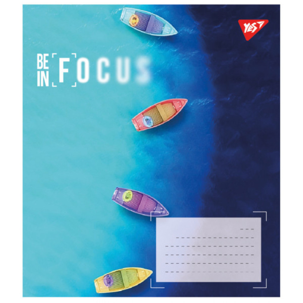 Зошит Yes Be in focus 60 аркушів клітинка (767399)