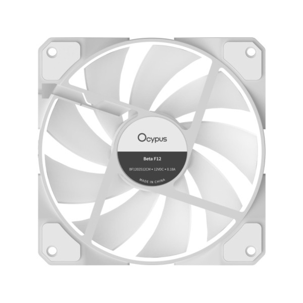 Кулер до корпусу OCYPUS BETA F12 WH ARGB (BETA-F12-WH1AM00X-GL)