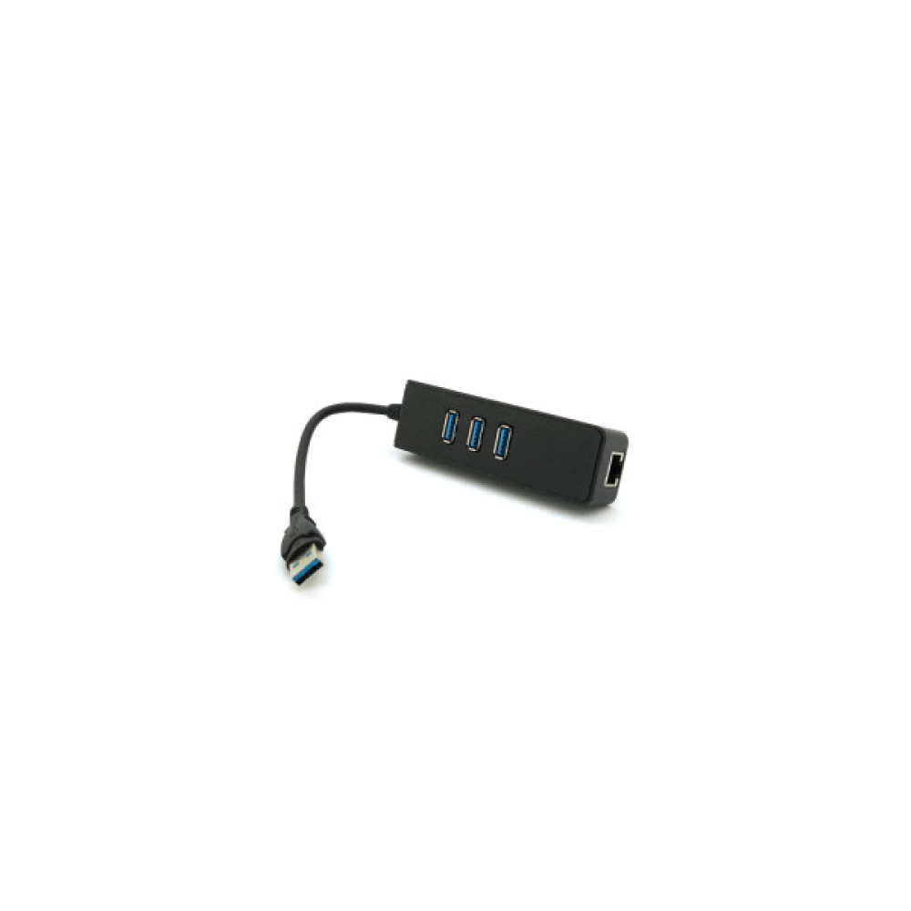 Концентратор Voltronic USB 3.0 to 3xUSB + Ethernet black (YT-3H3+1)