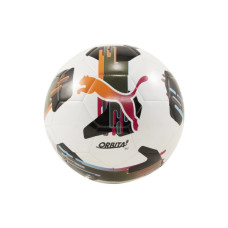 М'яч футбольний Puma Orbita 6 MS 084335-01 білий, чорний, помаранчевий 5 (4067981508488)
