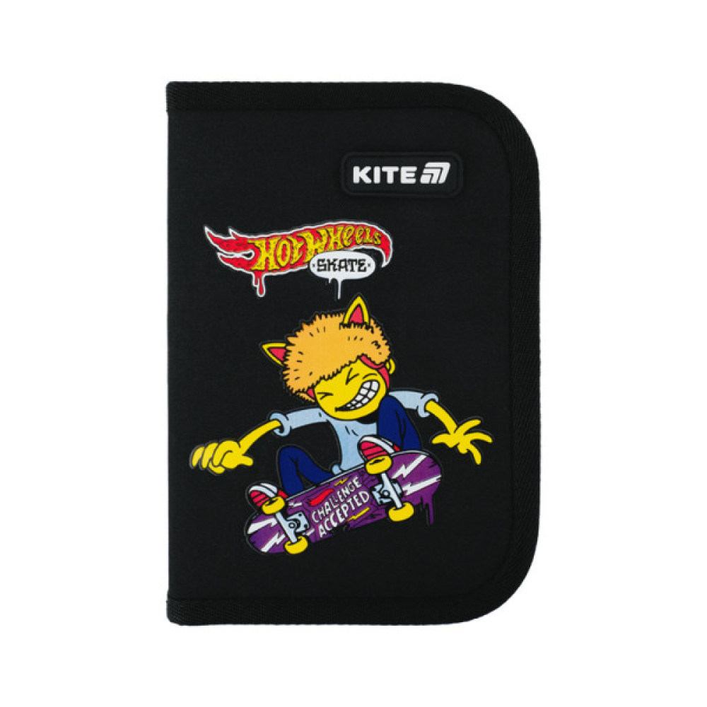 Пенал Kite 622-2 Hot Wheels, 1 відділення, 2 відворот (HW25-622-2)
