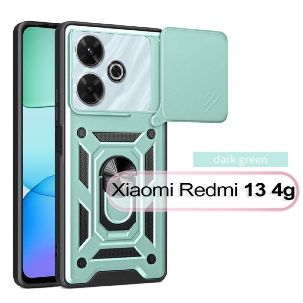 Чохол до мобільного телефона BeCover Military Xiaomi Redmi 13 Dark Green (711553) Чохол до мобільного телефона BeCover Military Xiaomi Redmi 13 Dark Green (711553)