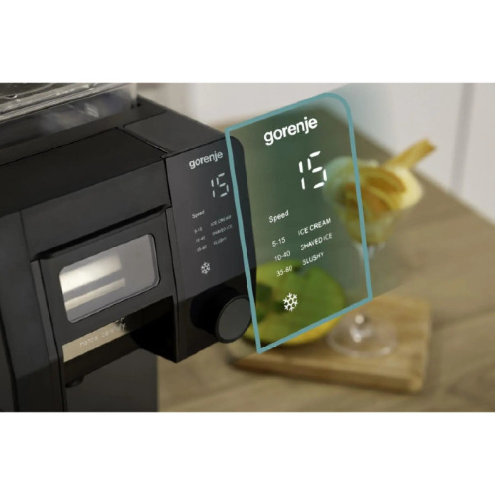 Морозивниця Gorenje 3 в 1, 210Вт, чаша-1л, 35 кг - 24 год., слаші, лід, морозиво, елек (GIICM)