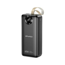 Батарея універсальна AWEI 30000mAh PA-34 65W Fast charging black (6954284025324)