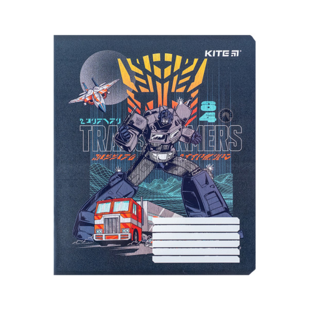 Зошит Kite Transformers 18 аркушів, клітинка (TF24-236)